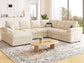 108 Inch Modular Sectional Sofa with Pull Out Bed,
