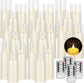 24-Pack Acrylic LED Flameless Candles with Remote & Timer - Battery Powered for Indoor/Outdoor