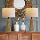 22.5" Table Lamps  Set of 2 Natural