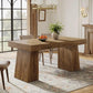 55-Inch Dining Table for 4-6, with Sturdy Legs,