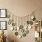 Woven Wall Decor, Green Leaves
