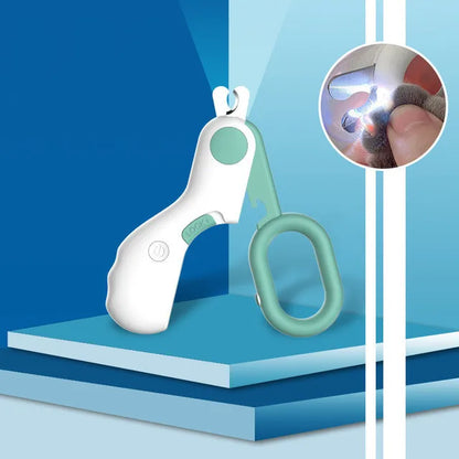 Professional Pet Nail Clipper LED Light for Cats Small Dogs Scissors