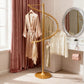 Easy Assemble Modern Spiral Rotating Gold Garment Rack