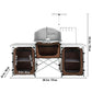 Outdoor Kitchen Table Cabinet Foldable