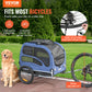 100lbs Pet Cart Bicycle Trailer Easy store