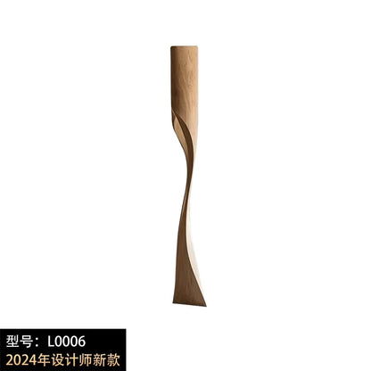 Stunning Handmade Solid Wood Creative Shaped Floor Lamp Wabi-sabi