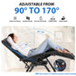 Zero Gravity Cushioned Lounge Chair Outdoor Folding