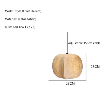 Nordic Led Pendant Lights Wabi Sabi