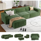 L-Shape Sectional Sofa with Ottoman,