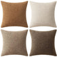 Pack of 4 Decorative Textured Boucle Throw Pillow Covers 22x22 Inch Neutral Brown Accent