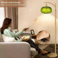 Modern Dimmable Floor Lamp, Mid Century Green Glass with Remote