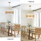 Rattan Chandelier, 19.7"