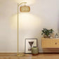 Arc Floor Lamp, LED Gold Standing Lamp with Remote, 3 Color Temps & Dimming,