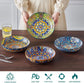 Large 42 oz Ceramic Pasta Bowls Set of 4, Colorful Serving Bowls for Kitchen, Dishwasher & Microwave Safe