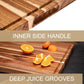 Extra Large Wood Cutting Board Reversible Charcuterie Butcher Block 24 x 18 x1.2 in
