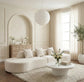 130” Modern Curved Sofa Comfy Cloud