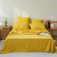 3/4 Pcs 100% Linen Sheet Set Washed Natural French Flax Soft Breathable