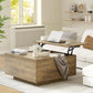 Wooden Lift Top Coffee Table with Storage,