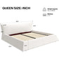 Queen Size Velvet Platform Bed Frame with Soft Headboard