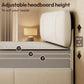 Queen Size Bed Frame with Storage,Modern Upholstered Platform Bed, Adjustable Headboard