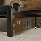Queen Size Bed Frame with Adjustable LED Lights, Storage Headboard, Charging Ports