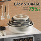 23-Piece Non-Toxic Ceramic Cookware Set with Detachable Handles