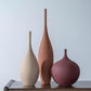 Set of 3 Modern Ceramic Vases, Minimalist Decor