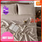 Queen Size Linen Sheet Set 100% Pure Flax, 4-Piece Solid Natural Bedding, Soft and Breathable