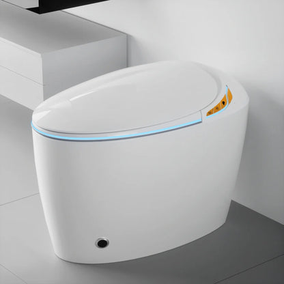 Unique Smart Toilet with Bidet Built In, Intelligent One Piece Toilet For Modern Bathroom, Auto Open/Close Seat