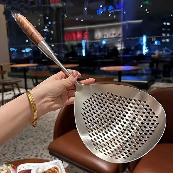 Stainless Steel Spider Strainer Skimmer Ladle for Cooking and Frying