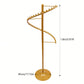 Easy Assemble Modern Spiral Rotating Gold Garment Rack