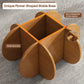 Modern Round Coffee Table with Solid Wood Legs, 31.5&