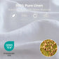 3/4 Pcs 100% Bed Linen Sheet Set Embroidery Washed Natural French Flax Soft Breathable Comforter Sheets Sets