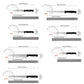 15pcs Chef Knife Set Stainless Steel with Scissors,Sharpening Rod,Solid Wood Holder