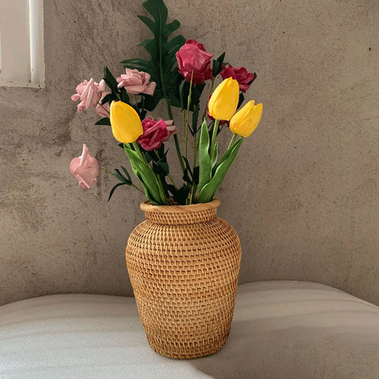 Rattan Vase