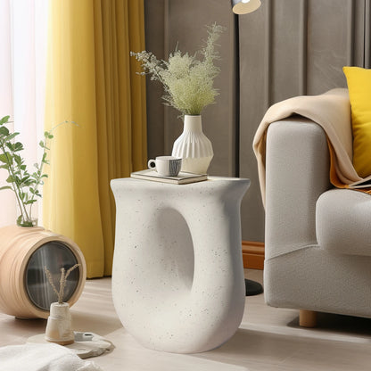 U-Shaped Geometric Side Table