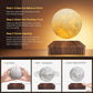 Magnetic Floating Rotating Moon Lamp with Wooden Base, 3 Color Temperature