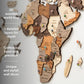3D Wood World Map Wall Décor Great Gift !