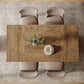 55-Inch Dining Table for 4-6, with Sturdy Legs,