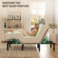 Adjustable Queen Bed Frame w/Dual Motor Remote, 6" Gel Memory Foam Mattress, Head & Foot Incline,