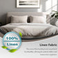 100% Linen Pillowcases 20 x 36 Inches - Natural Washed Flax Pillowcase - Breathable Bedding King Pillow Cases Set of 2,