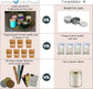 Complete Soy Candle Making Kit with Wax, Jars, Scents & Dyes  Great Gift!