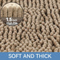 30x20 Non-Slip Chenille Bath Mat - Ultra-Absorbent, Quick-Dry, Machine Washable