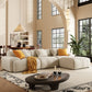 113" Modern L-Shaped Modular Sectional Sofa
