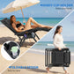 Zero Gravity Cushioned Lounge Chair Outdoor Folding