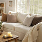 Pack of 4 Decorative Textured Boucle Throw Pillow Covers 22x22 Inch Neutral Brown Accent