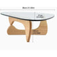 Modern Glass Coffee Table Abstract