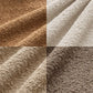 Pack of 4 Decorative Textured Boucle Throw Pillow Covers 22x22 Inch Neutral Brown Accent