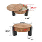 Round Coffee Table with Hidden Storage