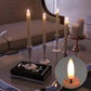 6-Pack Rechargeable Flameless Taper Candles with Charging Station, Remote & Timer